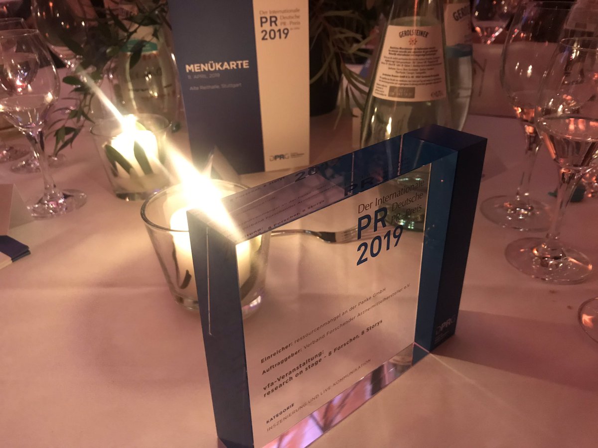 chbigge's tweet photo. Yes! #PRPreis @DPRGde @Zeichenmangel @vfapharma Live-Kommunikation #researchonstage https://t.co/tgLZvF1GP5
