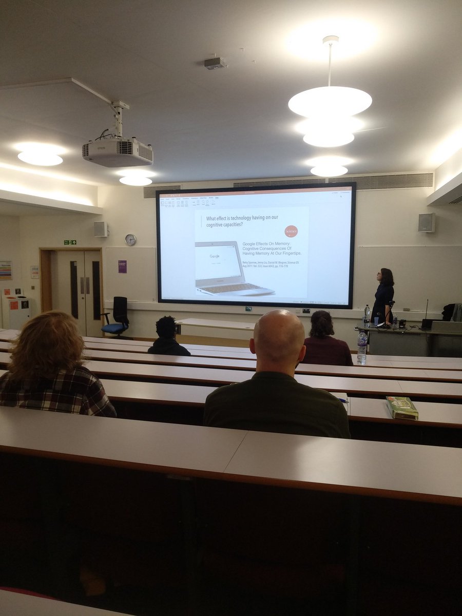 "Socratis once argued against the invention of 📝 to replace ancient orality because he thought it would damage human memory. Today, we can't remember any phone number because of 📲"

Thought-provoking lecture by <a href="/karinavold/">Karina Vold</a> on the #PhilosophyOfAI at <a href="/AngliaRuskin/">ARU</a> <a href="/philosophy_ARU/">ARU Philosophy</a>