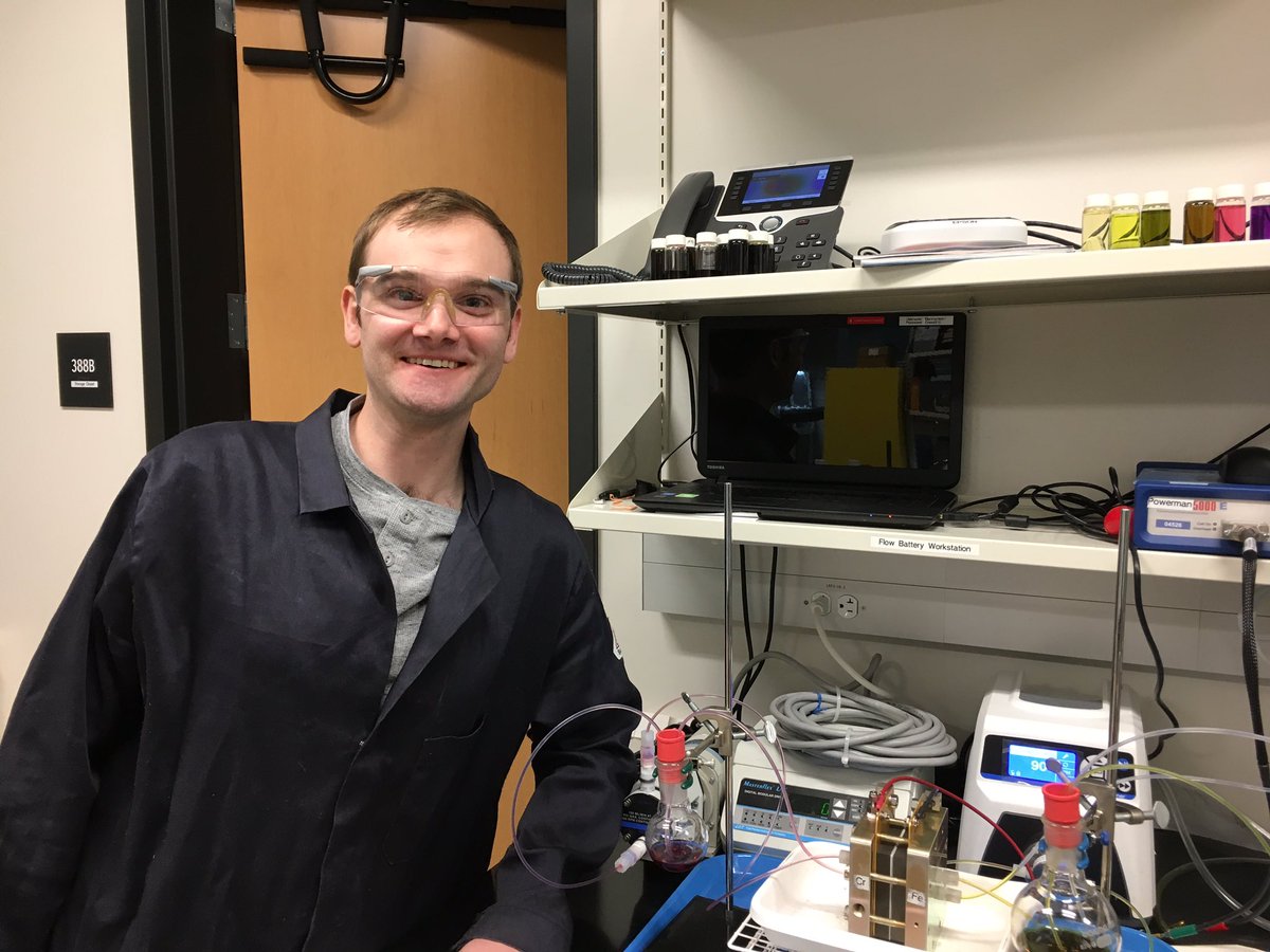 Congrats to Brian Robb for receiving the prestigious #NSFGRFP fellowship  to study redox flow batteries!