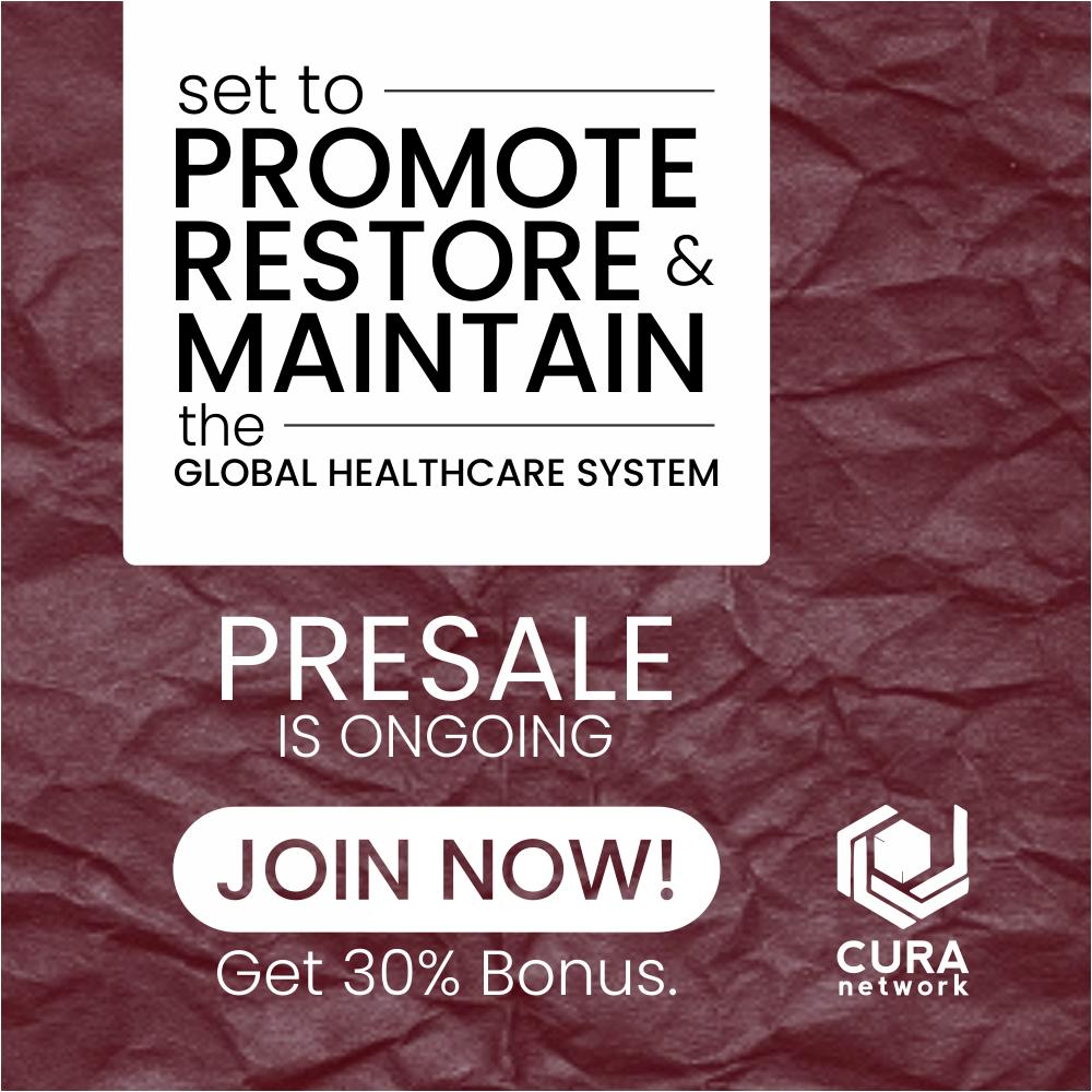 CuraNetwork's tweet photo. Still ongoing, here is the amazing opportunity you have always waited for. JOIN PRESALE now!! #CuraNetwork #CurToken #PreICO #blockchain, #healthcare #decentralization #april https://t.co/6JjEAZyoZ1