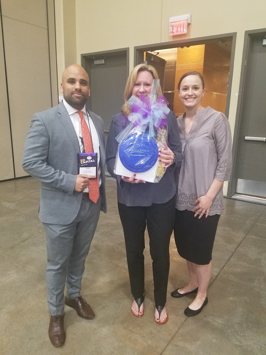 adamsandreese's tweet photo. Baton Rouge Partner in Charge @Kellenj35 joined Baton Rouge Office Manager Kristen Viator at @LA_SHRM #LASHRM19, an outstanding event for HR professionals that we were proud to sponsor and attend. Also pictured: Kathy Ellis, Director of HR at @autochlorsystem, door prize winner. https://t.co/4pZqnoiQYV