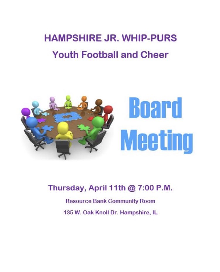 HampWildcats's tweet photo. See everyone tonight at the board meeting!! We have exciting activities planned for this year. Can’t wait for the community to all come together for our youth! https://t.co/MnxnIyYRmX