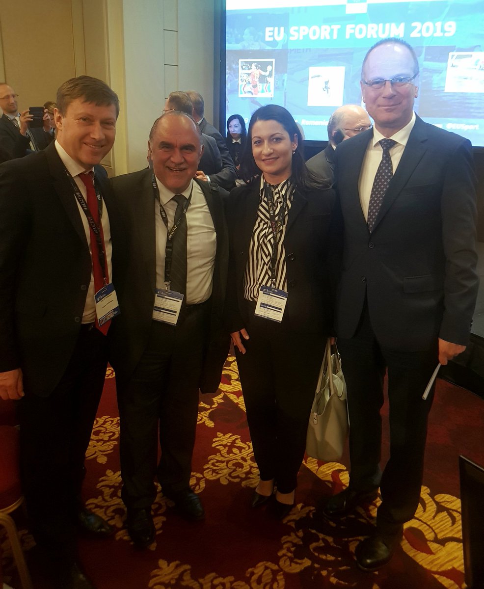 MPapamiltiades's tweet photo. EU #SportForum, Boucharest.
A productive meeting on #SportGovernance and well developed and comprehensive presentations on the #RightsSportAthletes, #FinancingSports, #JusticeInSport. Insights by Commissioner Tibor Navracsics and Sergey Bubka. https://t.co/AnUzBGV9Za