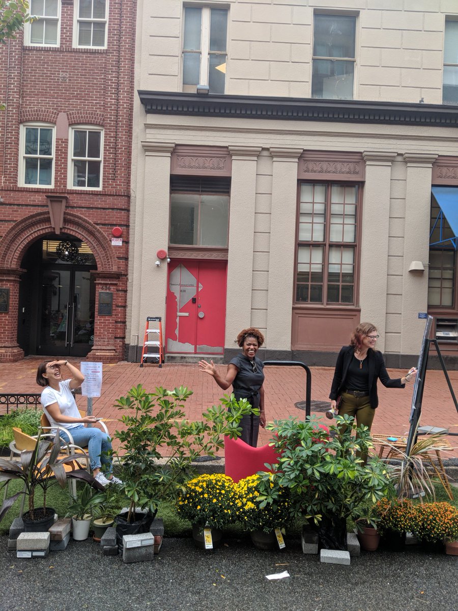 Here's a #TBT to parking day last year! We created a lush park in our space with decorative props for pictures and a map of #DC so people could pinpoint and share their favorite parks through the city!  #WLAM2019 #WLAM #thisislandscapearchitecture #landscapearchitecture