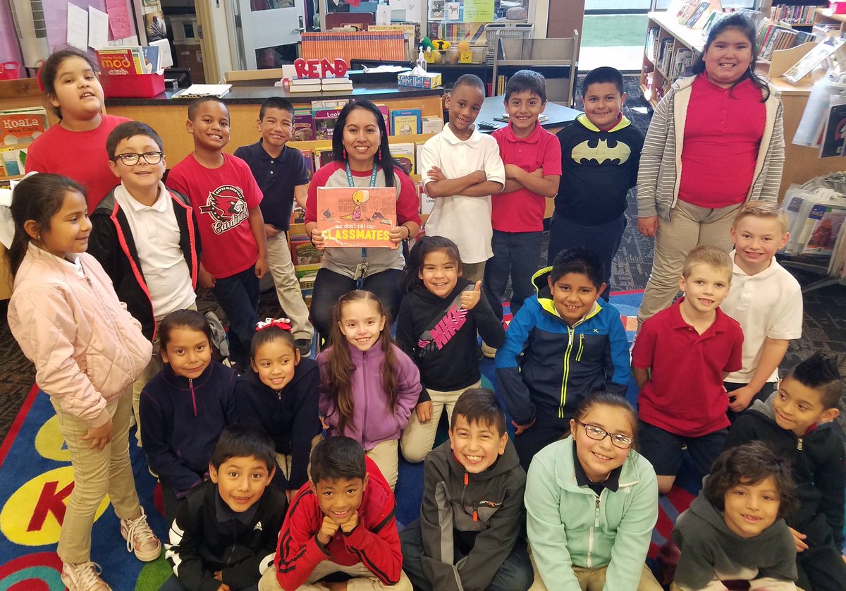 MsReadingham's tweet photo. Mrs. Corbin's 2nd graders picked We Don't Eat Our Classmates by @RyanT_Higgins as their 2019 Redbud Read Aloud class winner.  

This book made us laugh and giggle.  #RedbudReadAloud @brownbrosbooks @HayesTeachers @OKCPS @OKCPS_LMS https://t.co/J9kOxPYbNk