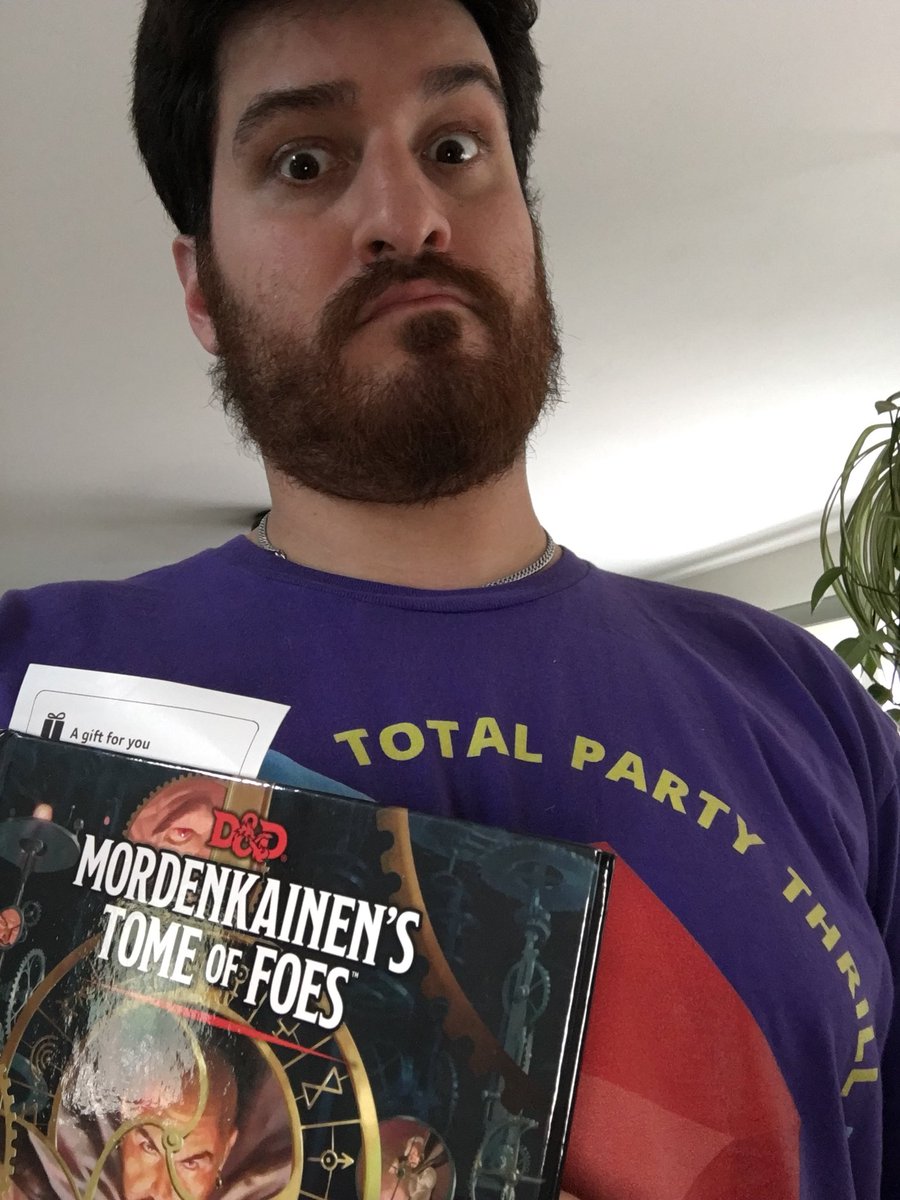 MattParody's tweet photo. Even though fatherhood &amp; job stuff have put a Life Drain on my hobby of choice I still dream &amp; scheme all sorts of things that I hope to one day soon unleash on whatever players come before my Mostly-DM Throne.
#PodcastLove #TTRPG 
@GeekWarsPod 
#DnDSelfie https://t.co/YaJj5SdJPY