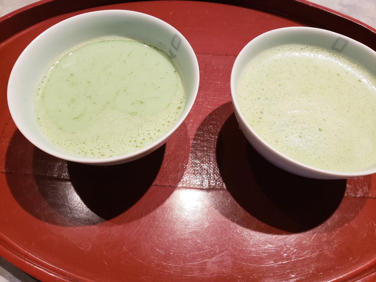 Organic #matcha latte prepared by ITEI #Tea Mastery scholars during classes. Flexible agenda with instructors online. Register before April 29 2019 and receive the $100 fine collection of spring 2019 teas from Japan, China and India.  mcssl.com/store/internat…