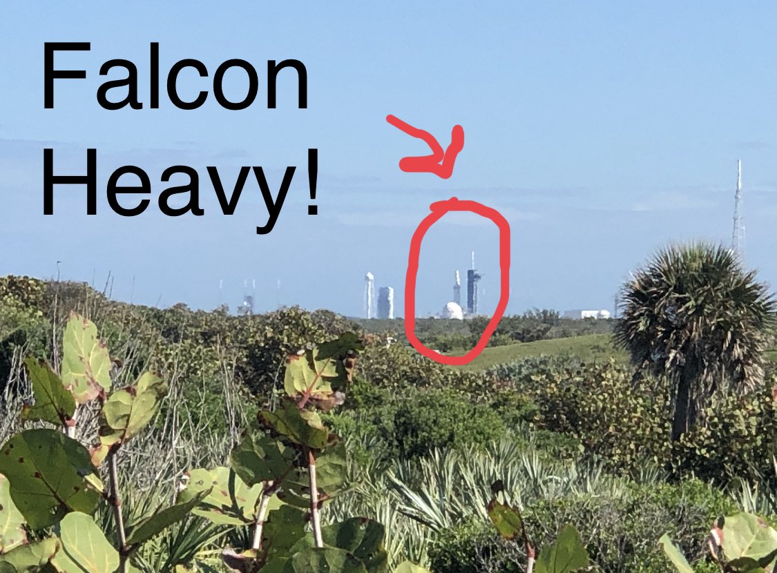 Are you watching the launch? #falconheavy #spacex #spacecoast #florida #aiaa