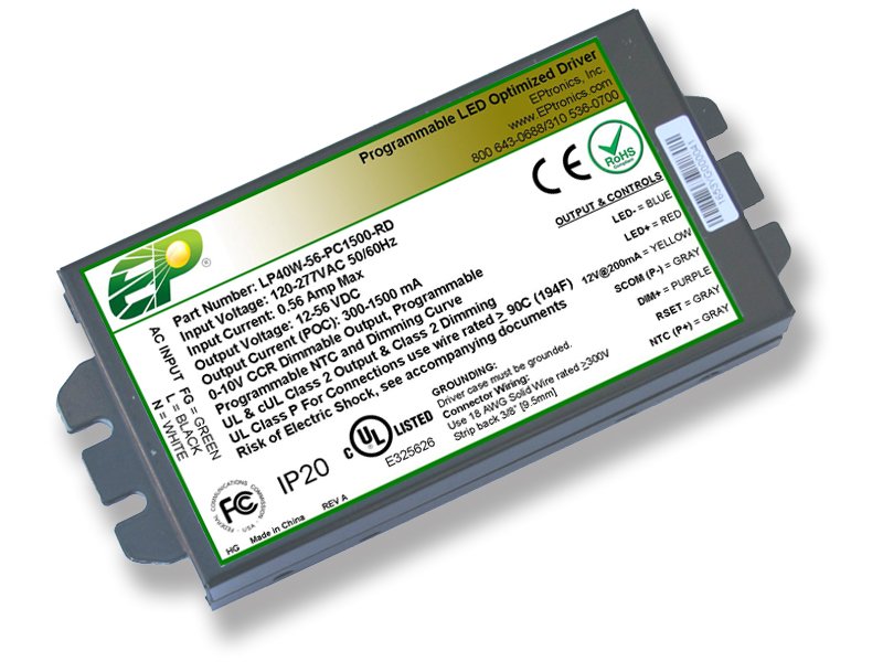 EPtronics introduces its latest LP25W &amp; LP40W Rev C programmable LED drivers with upgraded dimming performance and new constant lumen output maintenance capability: eptronics.com/programmable_d…