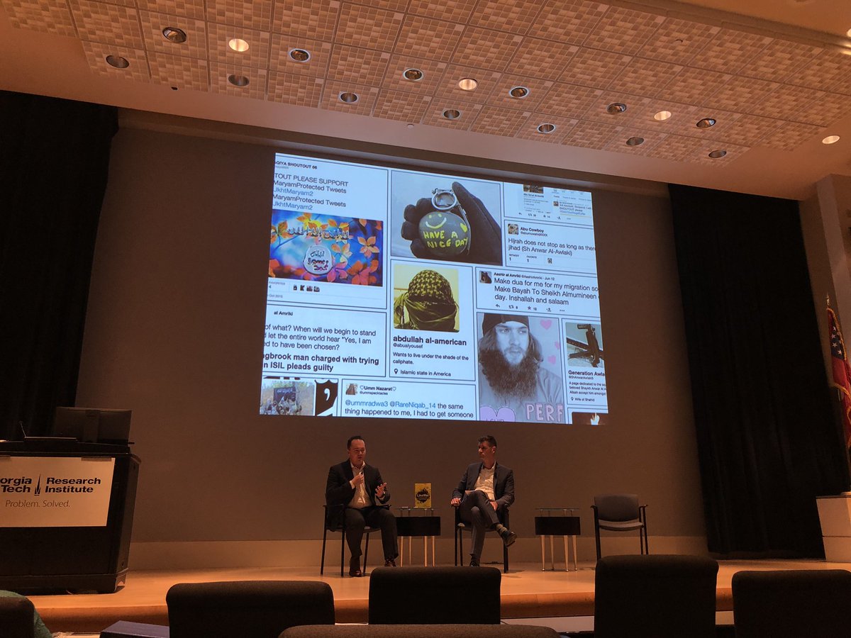 EricaBRussell's tweet photo. Key notes @peterwsinger & @etbrooking present #likewar #T2Conference https://t.co/UIAYWUD2Z1