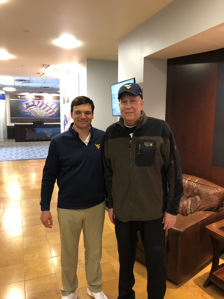 mrsboyd20's tweet photo. Wally has had a rough few months, but he’s been so strong! Being able to meet “Coach” today made it worthwhile! Thanks @NealBrown_WVU! https://t.co/16dBK6ktPN