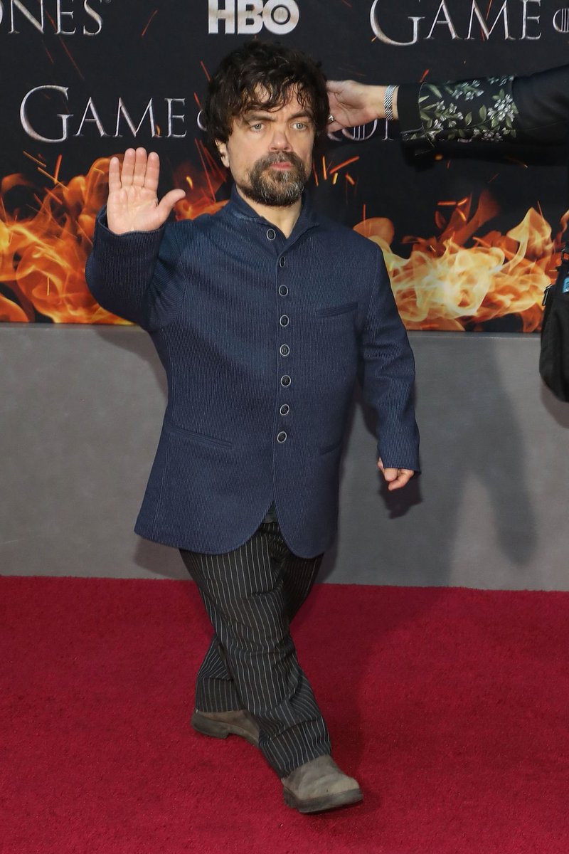 Peter_Dinklage's tweet photo. Peter Dinklage at the Game of Thrones Season 8 Premiere in NYC https://t.co/uDiRfjLtPH