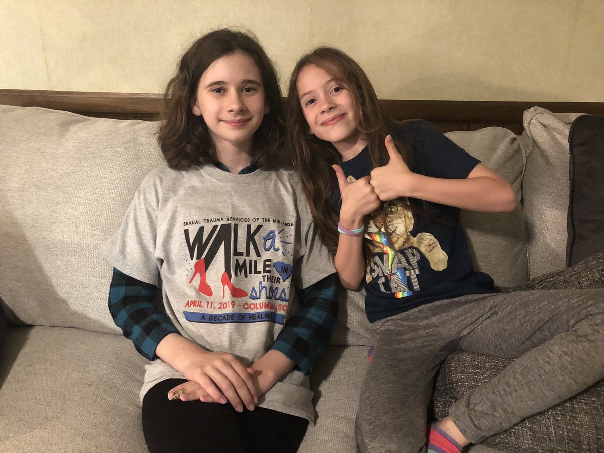 MelissiaBrannen's tweet photo. This is #WhyIWalk. I want my children to grow up without fear. I want them to know their bodies belong to them and them alone. They know what consent means and they know supporting @scstsm and #SCWAM is important. We hope you will contribute too! https://t.co/kCZuLN0XsR
