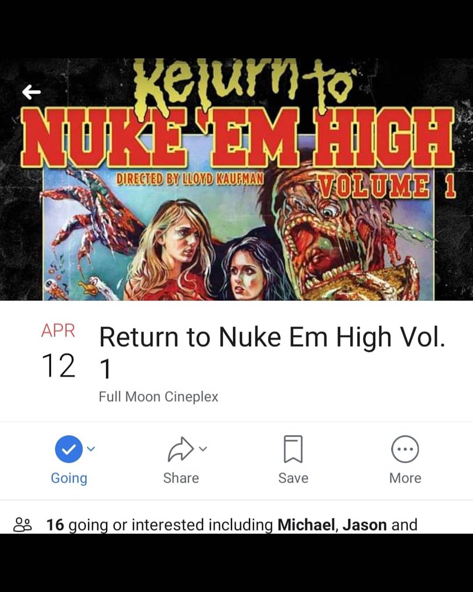 bigbaldbuddytv's tweet photo. After Death Breed at 9pm Return to Nuke Em High Vol.1 will play Uncle Llyod will be in attendance! 
Get your tickets at 
https://t.co/LlinNYMqU6
#llyodkaufman #tromaville #troma #indiehorror #horrorishealthy #fullmooncineplex https://t.co/krtJfaT0D6