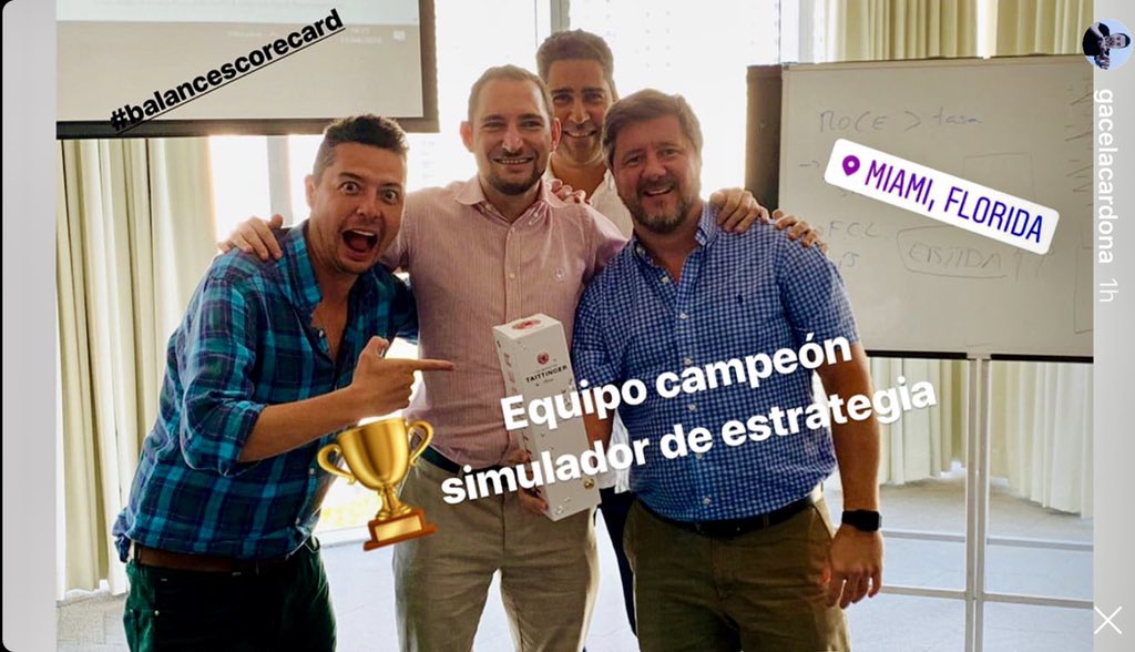AriadnaSanahuja's tweet photo. Esta semana estamos #Miami con el #MultinationalMBA aprendiendo sobre Corporate Gorvance y Control de Gestión. Equipo ganador en la simulatlción! @ESADEexed @ProfVives https://t.co/cS1Xi3ikLb