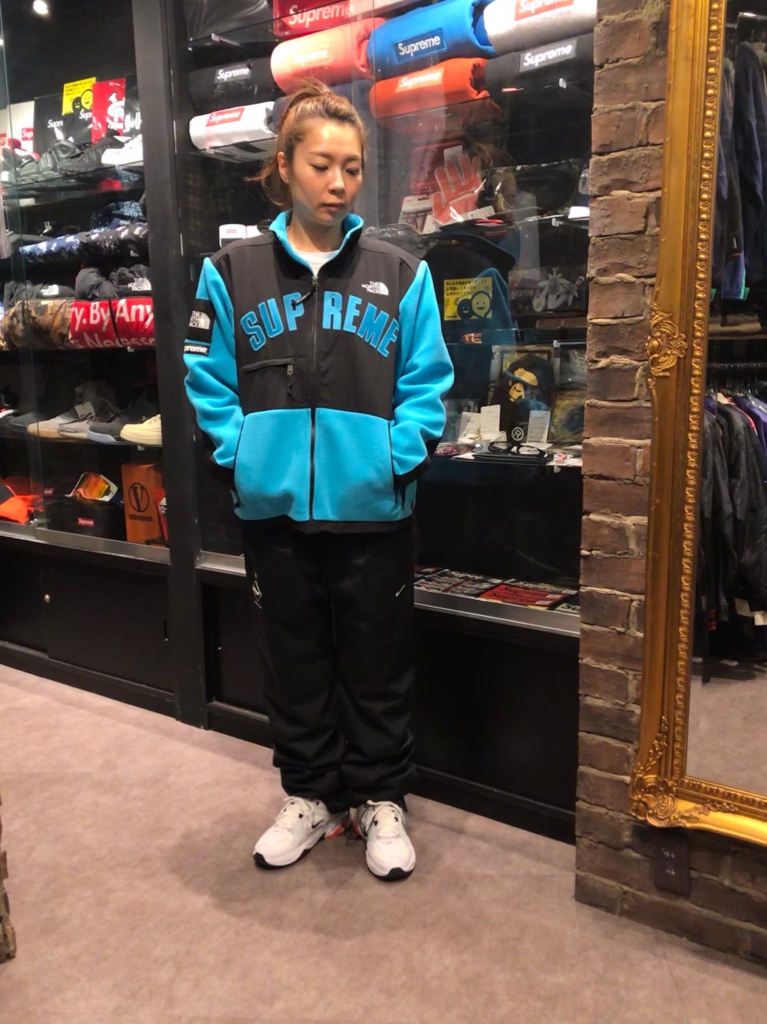 Supreme north face deals arc logo fleece