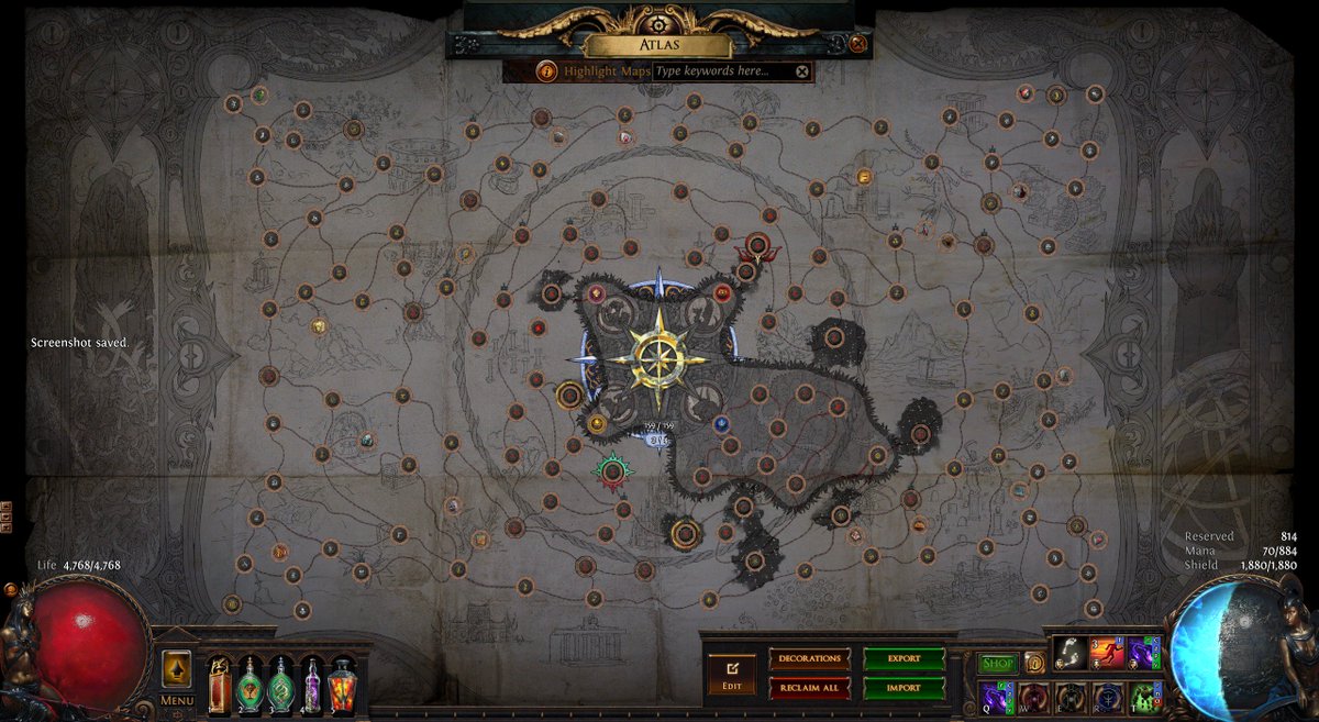 JoshuaDavis's tweet photo. finally doing my first Uber Elder run. #PathOfExile https://t.co/9s0KRWzQda