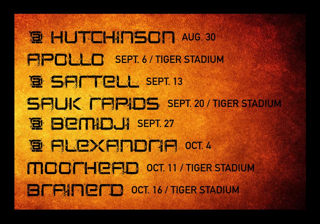 techtigerfb's tweet photo. 2019 VARSITY FOOTBALL SCHEDULE #141DAYS #efforthabit https://t.co/9goQPGyigx