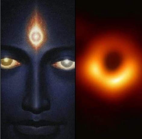 जिजीविषा on X: "Third eye of Lord Shiva = #BlackHole ?? #ShivaPuran We Know that the Black hole is source of energy. Now, Compare the image (we call black hole) as Vision