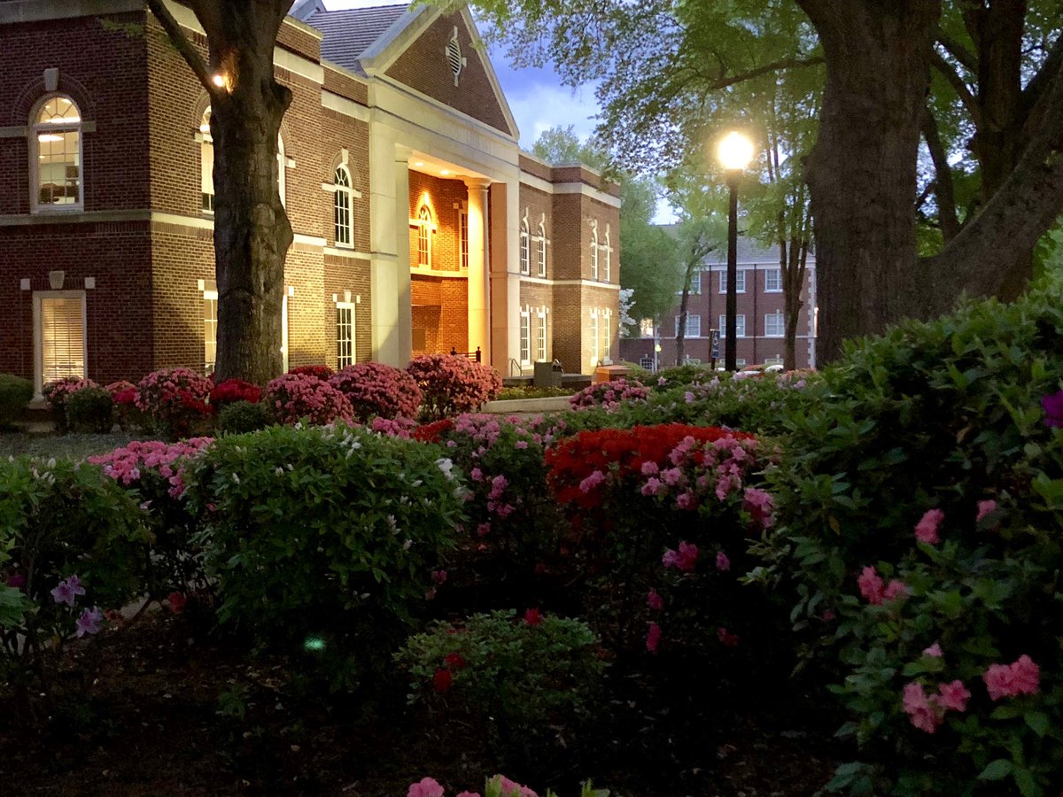 Between the gorgeous sunset and campus coming into bloom, our walk around the always beautiful UCA campus was particularly spectacular this evening. <a href="/ucabears/">University of Central Arkansas</a> @UCAAdmissions <a href="/ucaalumni/">UCA Alumni</a>