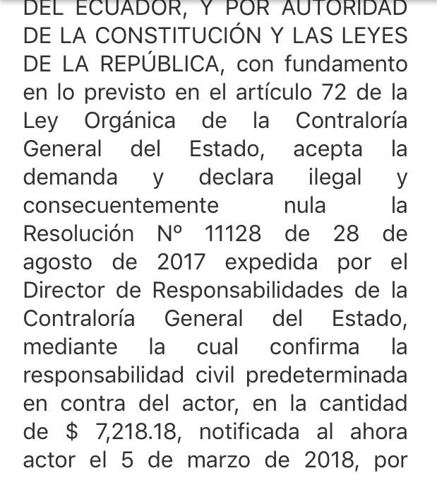 EduardoDavidOc1's tweet photo. Tribunal Contencioso Administrativo de Loja declara nula glosa emitida por Contraloría General del Estado en contra de ex Jefe de Obras Públicas del GAD Municipal de Loja @ochoaabg1 @JaramilloOchoa https://t.co/F2MYm6Lr9G