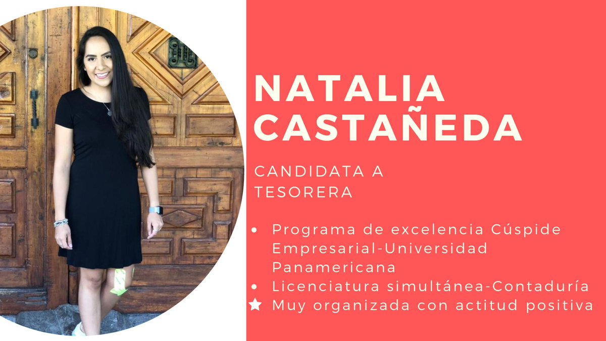 RhUP11's tweet photo. Ella es Natalia, candidata a Tesorera para el Consejo Estudiantil de Recursos Humanos 2019-2020
Tiene todo lo necesario para ser una excelente tesorera. ¡Conócela!
#OrgulloRH #EstamosListas #SemanaEmpresarial https://t.co/Wp3AHAqM5G