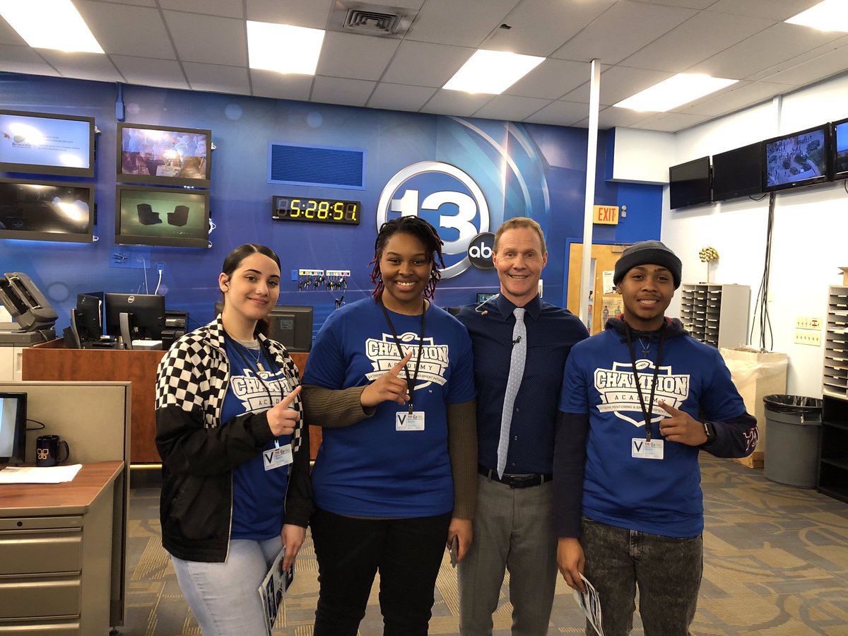 585Champions's tweet photo. A huge thank you to @scotthetsko and the rest of the team @13WHAM for the behind the scene tour of the studio! @DezireeGarrick nailed the 7 day! #IntentionalTeamwork #ExposureOpportunity https://t.co/SPgZFEQxOj