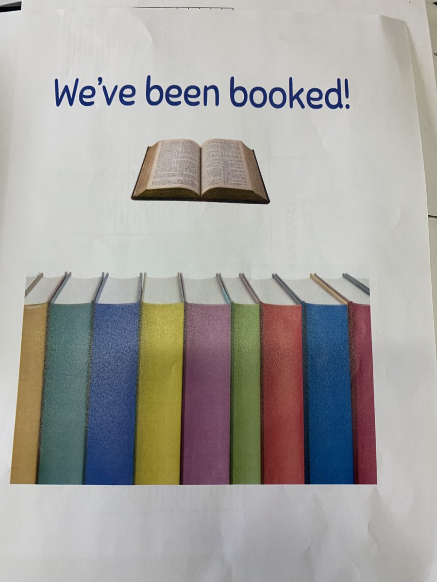 MrsFederhofer's tweet photo. We were “Booked” today!!🎉🎉 so fun! Thank you to our amazing librarian Lisa Furstenau💕. Happy School Library Month! 📚 ❤️📚#thefabulous5f #BrookdalePride https://t.co/QSxXOmXFWf