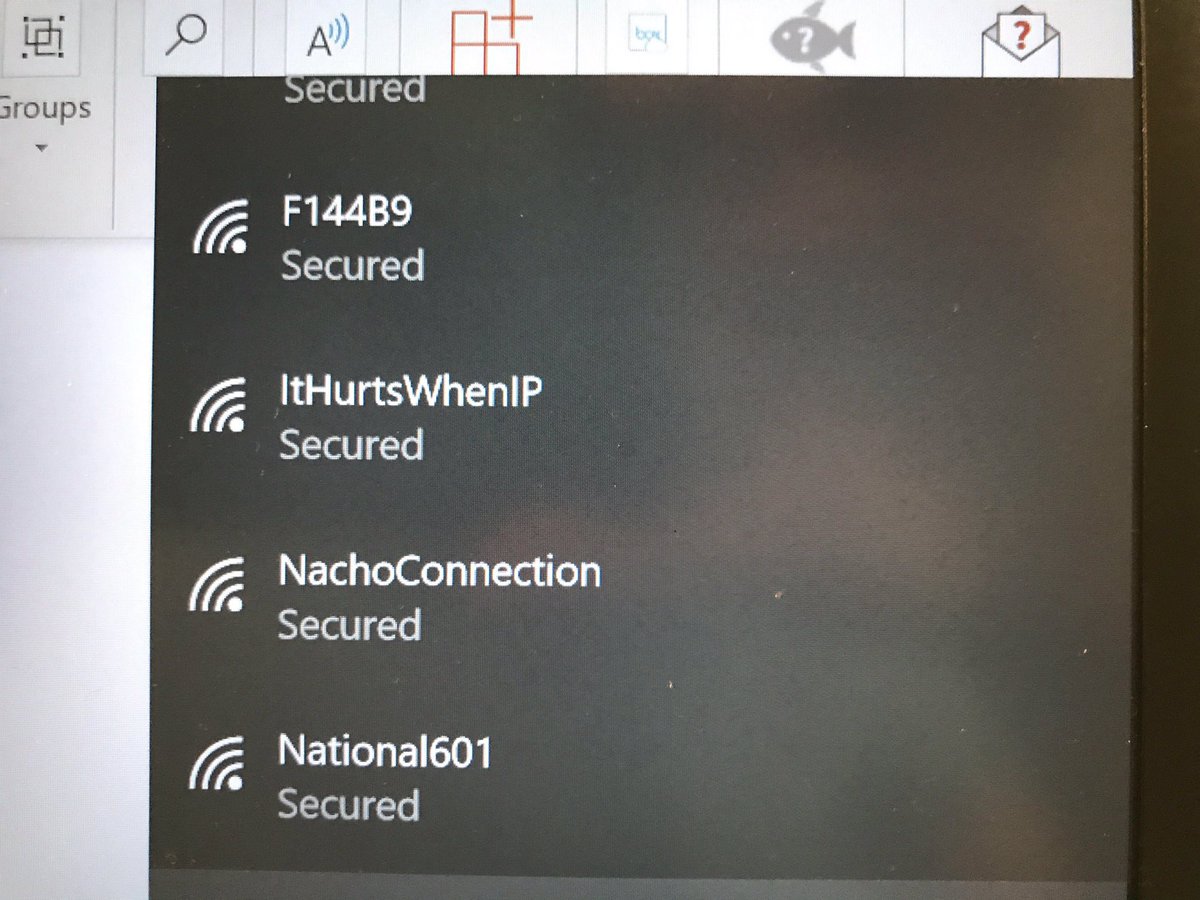 gpowah's tweet photo. Best WiFi network name ever? #ithurtswhenip https://t.co/ff9ak0O8Iy