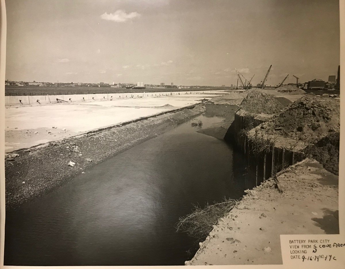 bpca_ny's tweet photo. FILLING IT IN: To mark 50 yrs of #BPC we're sharing pics from the archives. Here, in September 1974, a view north from what's now the place-based artwork South Cove: https://t.co/1RYGWHMOit #BatteryParkCity #BPCCommunity #BPC50 @DowntownNYC @tribecacitizen @GPTA_BPC @yuhline #TBT https://t.co/6vfLOw4BOE