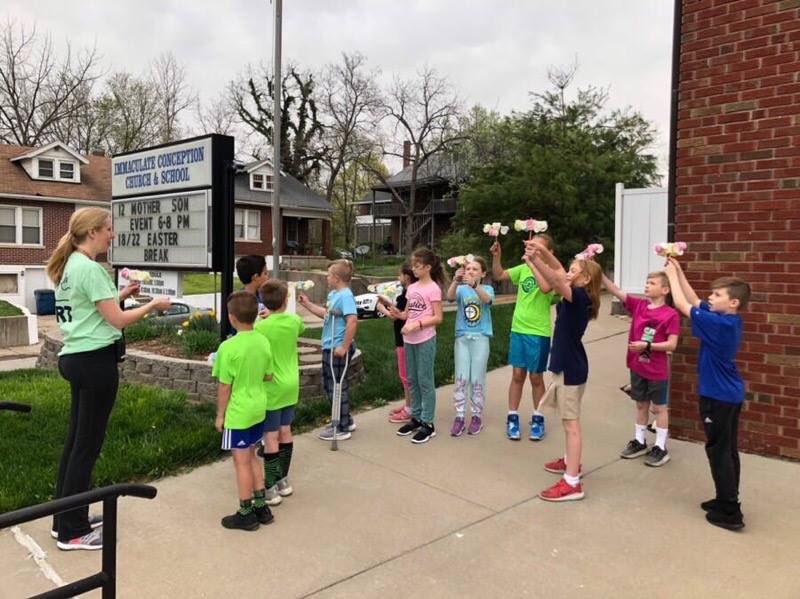 icschooljc's tweet photo. What a perfect day to test the wind speed with the anemometers that our 3rd grade students made in Mrs. Patterson's class! #setanexample #ICAngels https://t.co/gh7Qna4tcq