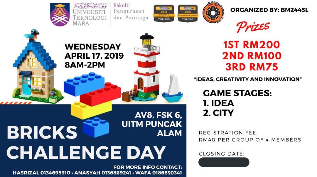 cheqiman96's tweet photo. Heyyo guys, come and join us playing bricks next wednesday‼️ Dm me for any enquiries and registration👍🏻😉
@smffbmawesome @opemsociety @TAFPalam @HR_PuncakAlam @mpppuncakalam @HealsPalam @jpkdahliapalam @Rafflesia1819 @jpkcasuarina @jpkzb https://t.co/h4uBOxLXAh
