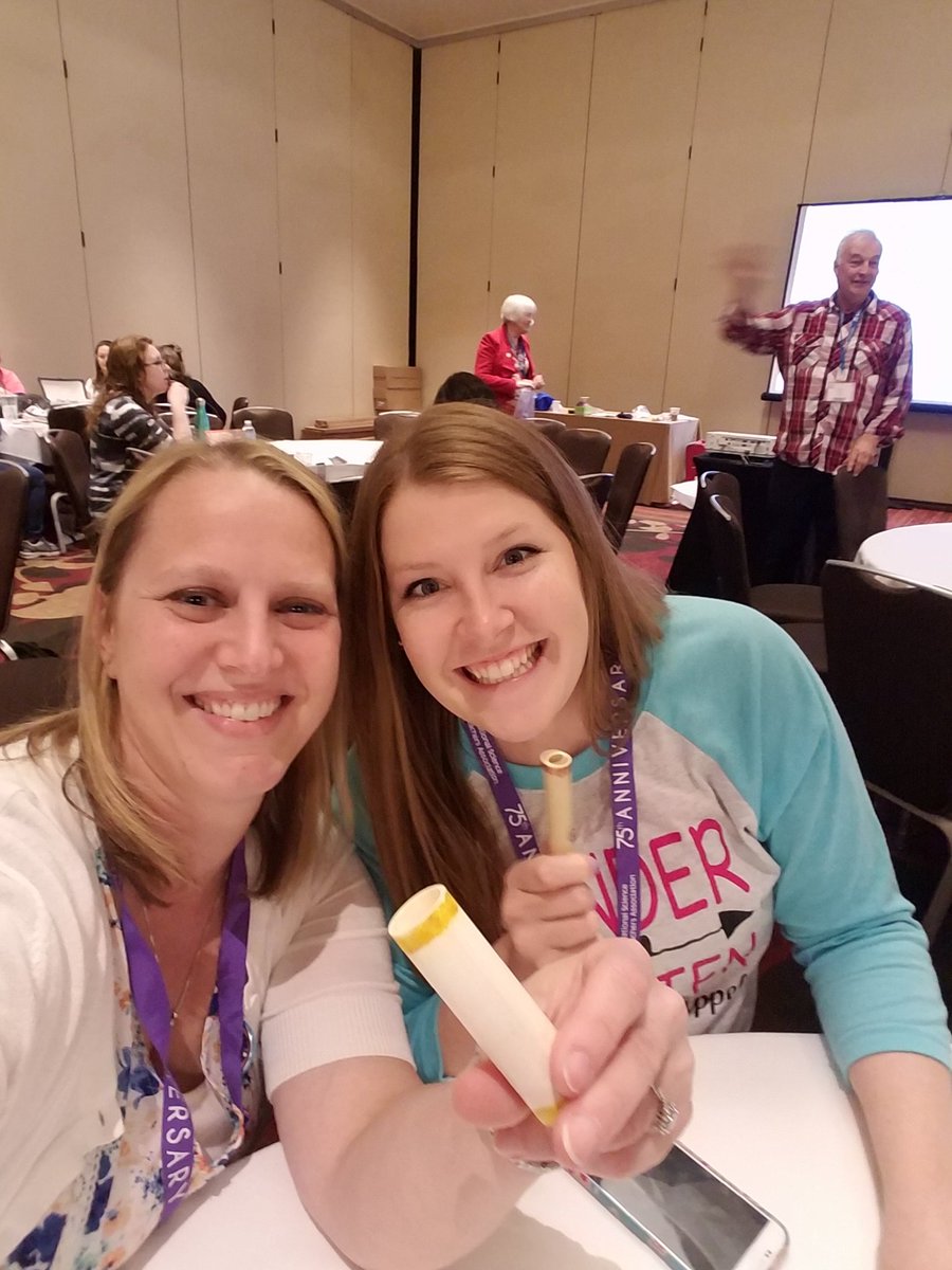 JauchsClass's tweet photo. So much fun learning about how to keep our students engaged in learning our Physical Sciences! Sound, force and motion, and matter and it's interactions. #RSDLearns #NSTA19 #thisisballwin https://t.co/YKhgsxtdho