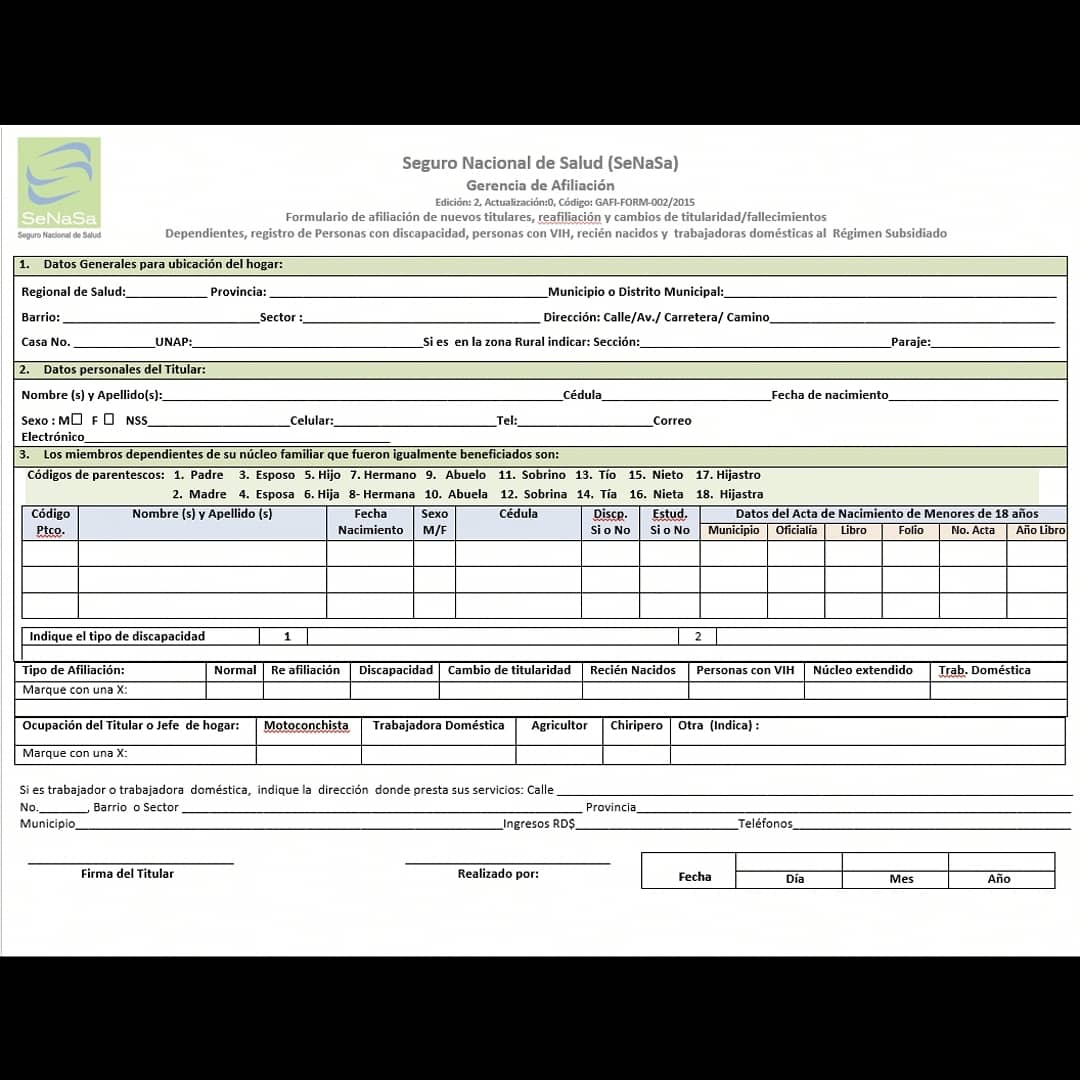 Por este medio, hacemos referencia al video que circula en las redes sociales sobre formulario de afiliación al #RégimenSubsidiado, el cual exhibe matiz político. Recordamos que la afiliación a este regímen es un derecho de las personas que califican.  #SeNaSaTransparente