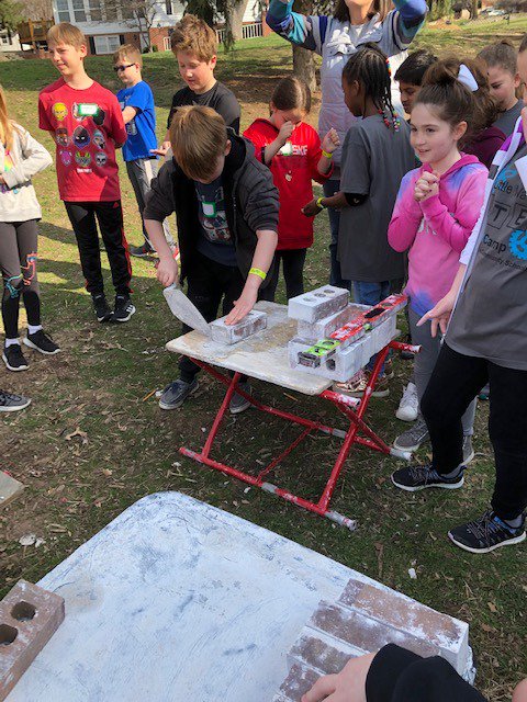 masonry_ne's tweet photo. You are never to young to start working on your masonry skills! We had fun at the Little Warrior STEM Camp last weekend. https://t.co/DCUKpvyLqD