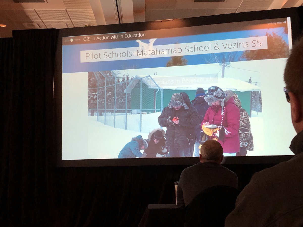 MelizzaLavoie's tweet photo. I was a presenter at a GIS conference yesterday. This is definitely a life experience I never thought I would have, and I am very grateful for all of the support from our team. #mushguardians #creegeo #sdg13 #indigenousguardians #storymap https://t.co/ON7pUeIkeL