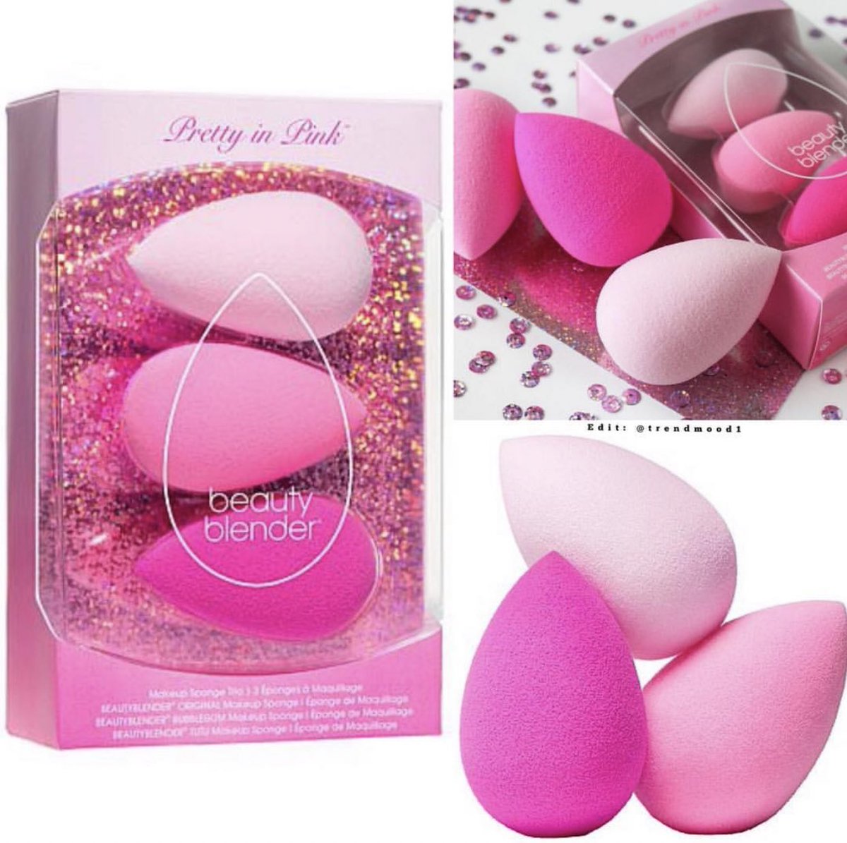 Trendmood on Twitter: "Available Now! 🚨 LINK ➡️ https://t.co/X9QMjeYGzL @hsn NEW! A Fun Set all #PINK 💕💸 @beautyblender Great value: 3-piece Pretty in Pink Set $45: Original pink beautyblender Bubble Gum