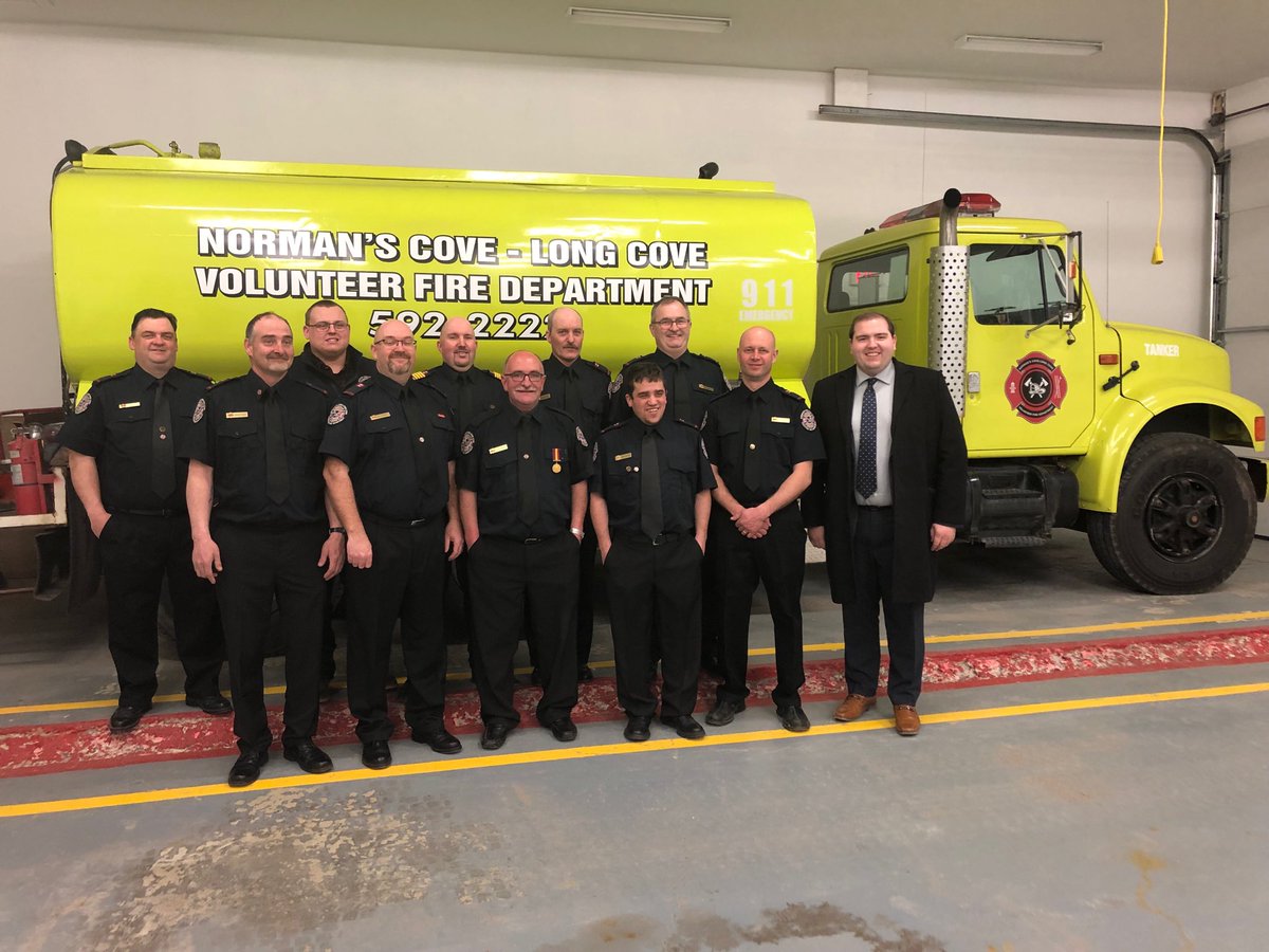 MarkDBrowne's tweet image. Happy Volunteer Week to all! Attending the joint Norman’s Cove Long Cove- Chapel Arm Volunteer Appreciation night. Pictured here with members of the ⁦@NCLC_FireDept⁩ , a dedicated group of volunteers! Thank you for all that you do!