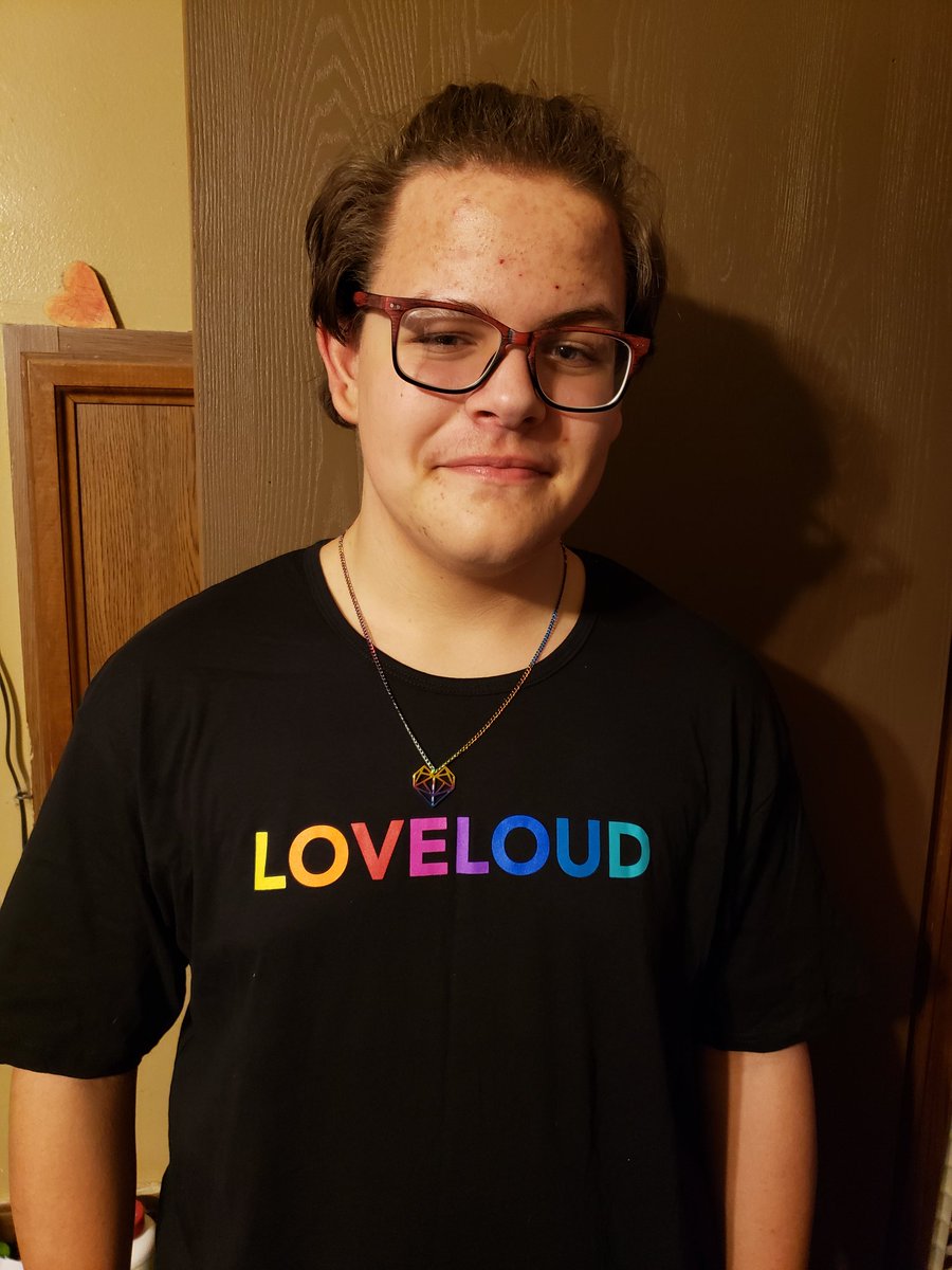 nwilcox126's tweet photo. Because of the amazing Documentary "Believer" that I watched I purchased a shirt &amp; necklace to support the LGBTQ community &amp; the hopeful change with the Mormon community (no, I'm not mormon, I just support what it was about...change, support, &amp; loving everyone).

@LOVELOUDfest https://t.co/B8NBGzF5tj