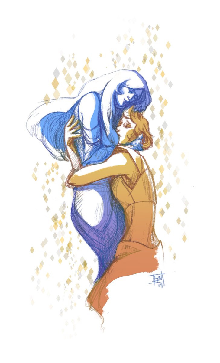 Yes, they are wives. *runs*

#bellowdiamond #bluediamondSU #yellowdiamondSU #stevenuniverse #fanart