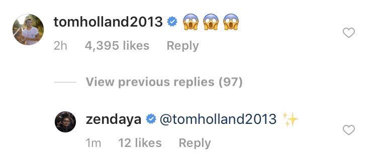 dumas1000's tweet photo. Tom’s use of Emojis. Clearly, he speaks Zendaya’s language. 😂 https://t.co/NWydwroT9W