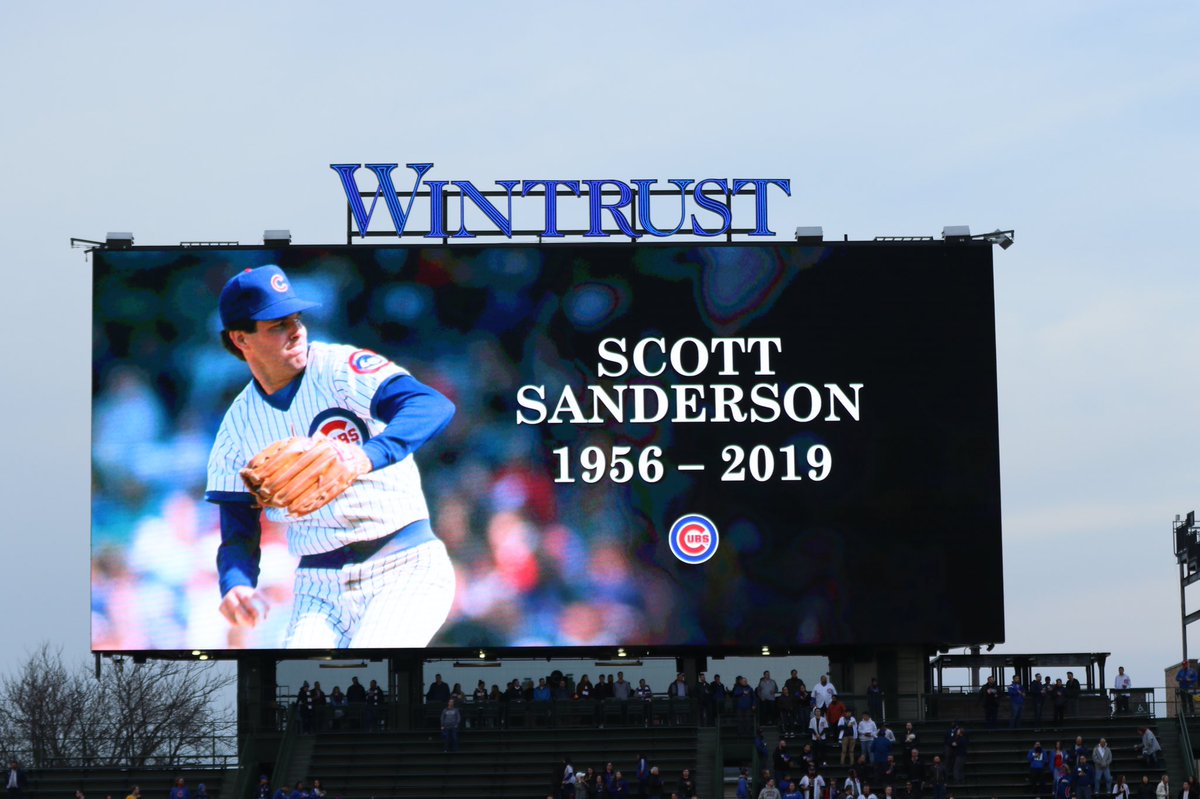 Cubs's tweet photo. We are saddened by the passing of former #Cubs pitcher Scott Sanderson and share our deepest condolences with his family and friends. https://t.co/OcOFdMJijx