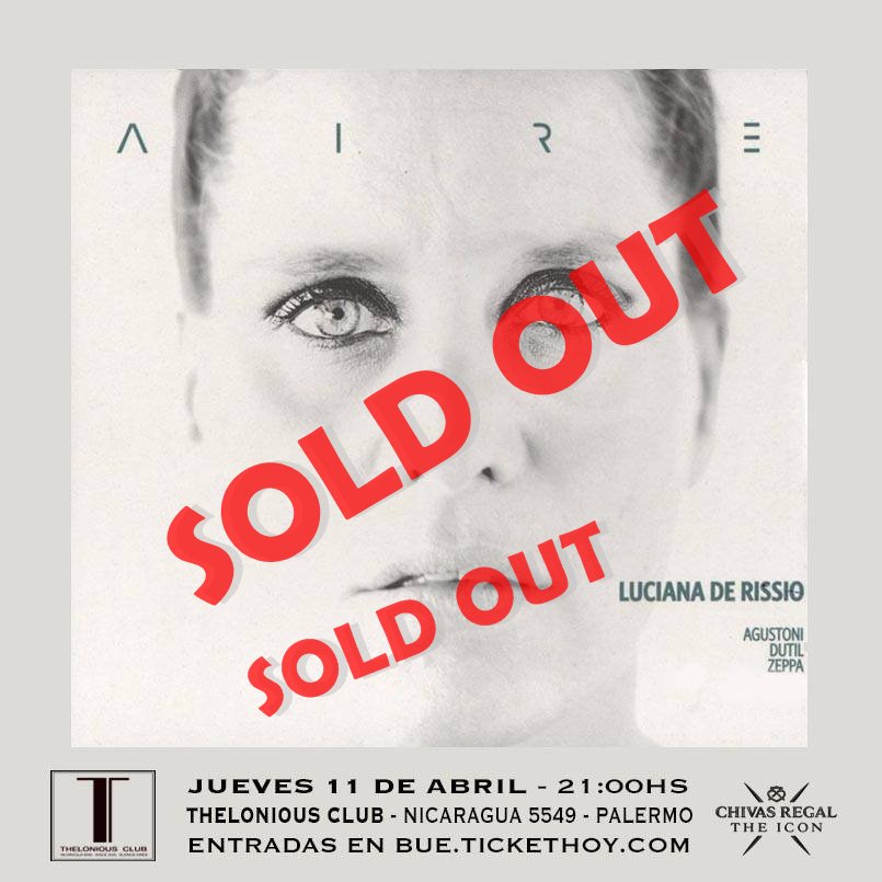 <a href="/LuDeRissio/">Luciana De Rissio</a> merece esta noche especial porque es una gran persona y una exquisita artista! A disfrutar tu noche de AIRE #thelonious
<a href="/zeppadrummer/">Zeppadrum</a>