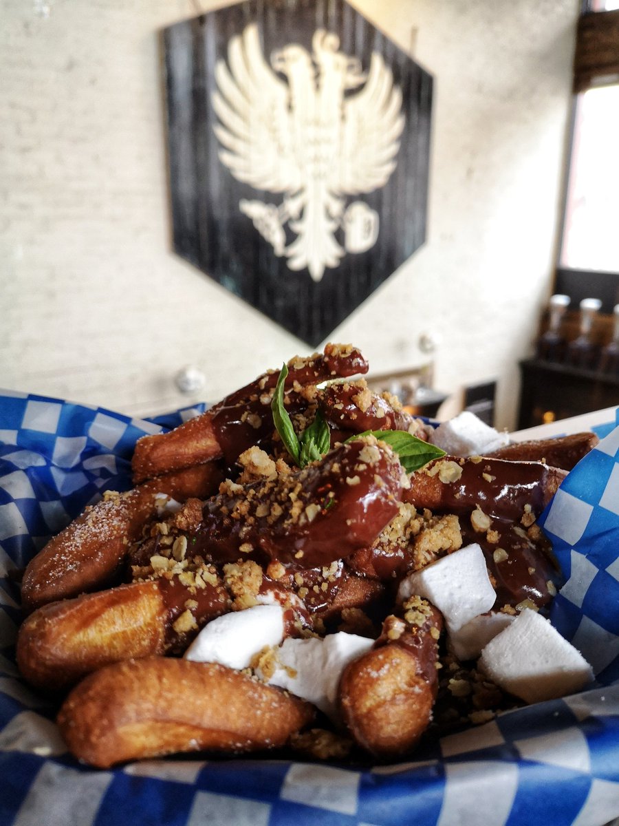 DishntheKitchen's tweet photo. Holy shit. I must be in sync w the universe...I actually ate 3 poutines today (okay sampled) & had no idea it was #NationalPoutineDay As a @PoutinePurpose #PoutinePusher I take my job very seriously... #OhMyCurdYYC #poutinewithpurpose https://t.co/APK2094mWB