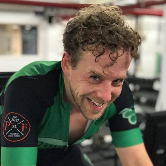 Yup at the end of 3 x 15min and redfaced he's ready to party! Get this man a drink. @instagraemebunton @ctown_cycles @parliamentstreetfitness @cycle_solutions_downtown @jakroocanada bit.ly/2IekcwQ