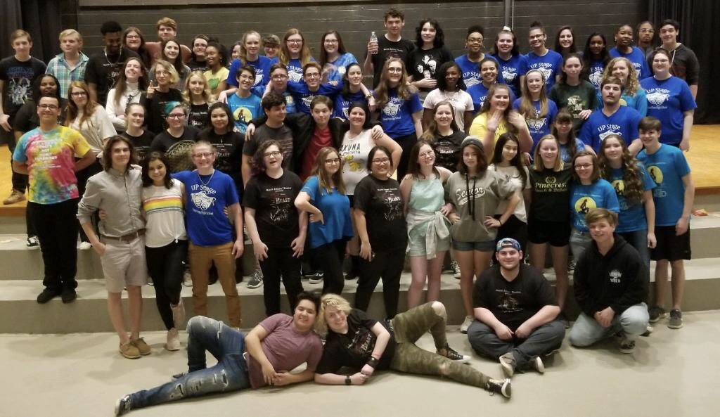 NorthMooreHigh's tweet photo. All-County Theatre hosted by NMHS Theatre. 70 students from Pinecrest, Union Pines, and North Moore participated in workshops taught by professionals working in theatre.  💚💛💚#MustangPride https://t.co/xdJkBTQBeB