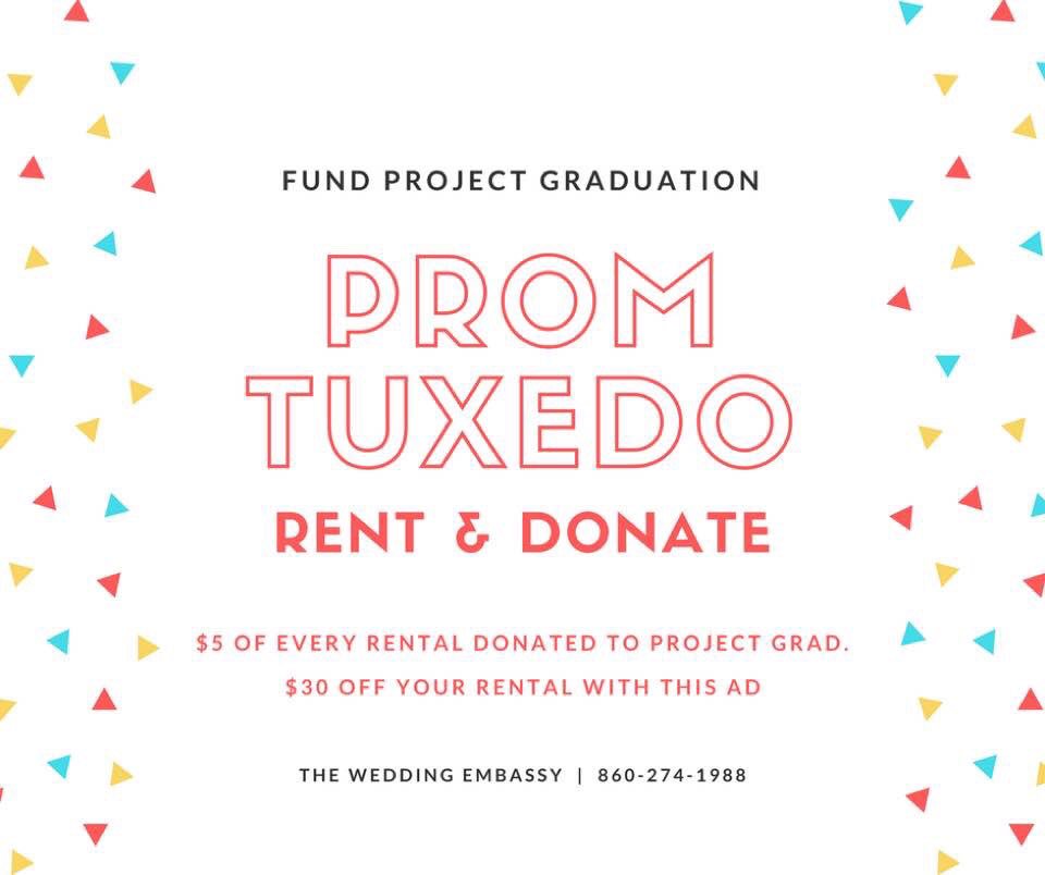 Receive a discount and Project Grad receives 5 bucks!  Last year we received $500!  Junior and Senior Prom  tux purchases  show this coupon for discount at the Wedding Embassy. @WTNAthletics <a href="/22_whs/">WHS Class Of 2022</a> <a href="/whs_2021/">WHS Class Of 2021</a> @WHSyearbook_19 <a href="/Classof2020WHS/">WHS Class of 2020</a>