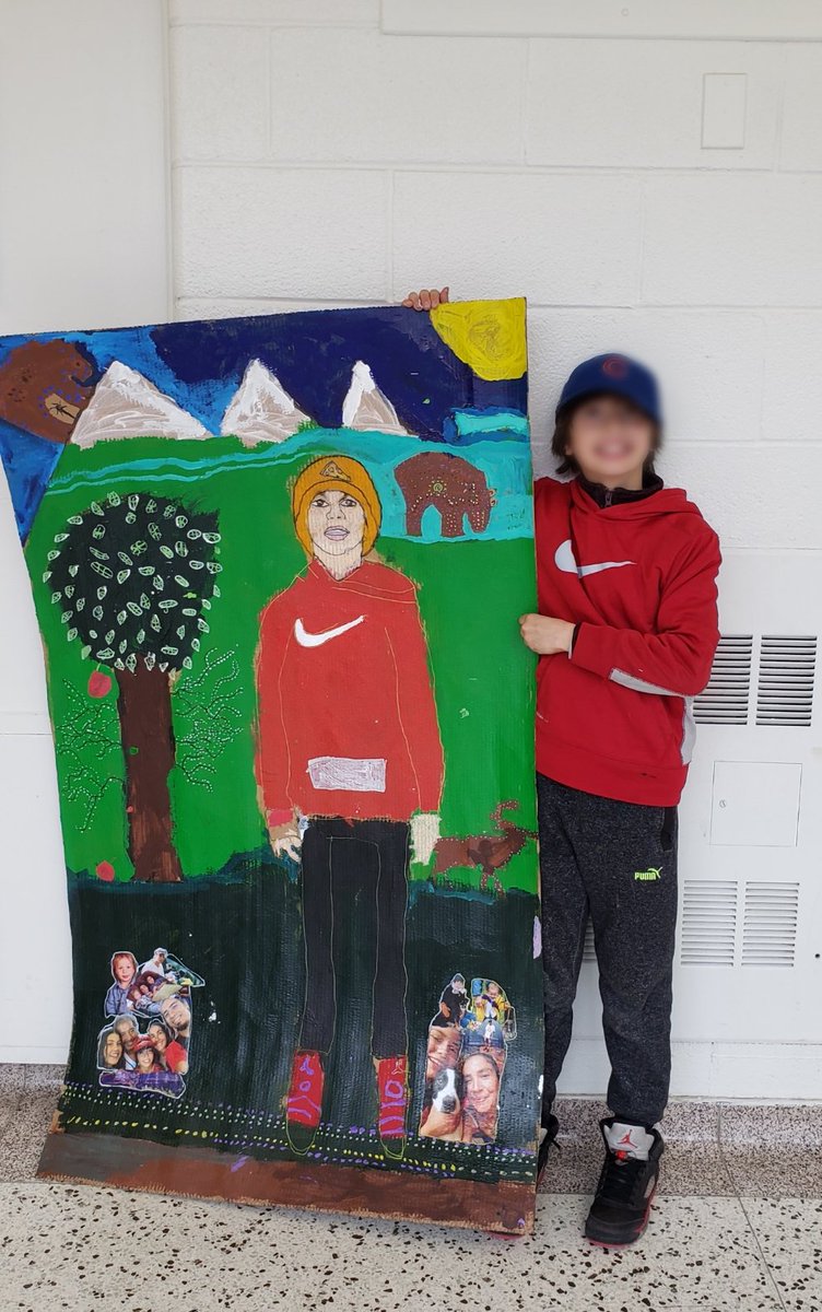 MsARTiculate's tweet photo. SO proud of my Ss, esp. seeing them improve their stamina on working on such a large assignment.Thankyou @BarnettVanessa @AmBrr @TanyaSenk @TDSBFNST @TDSB_Arts @JSpyropoulos I❤being a teacher #identity #empowered #equity #indigenize #studentvoice #MsARTiculate #tdsb #tdsbcreates https://t.co/or3W9a2s5V