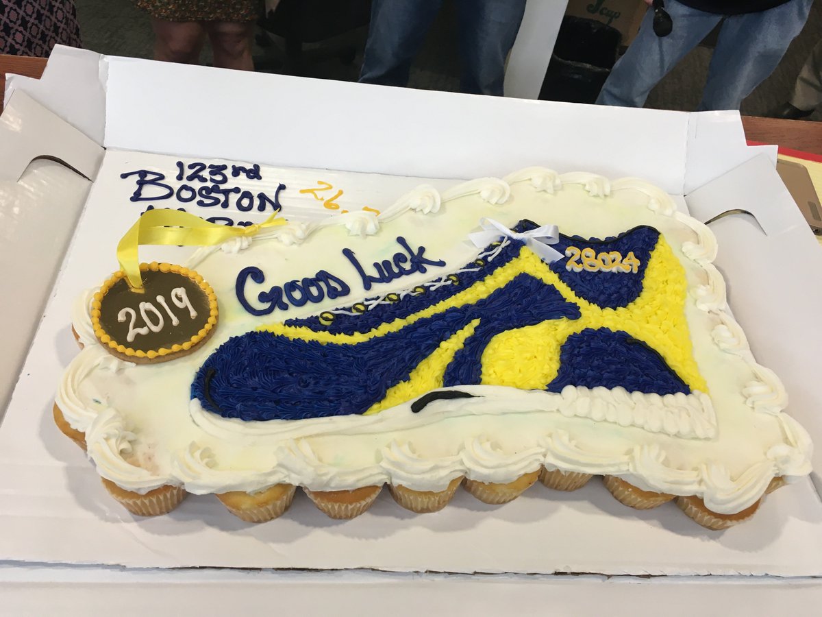WMUR9's tweet photo. 🏃 🏃♀️ We had a wonderful send-off today for the three @bostonmarathon runners from WMUR: Alisha McDevitt, @JamieStatonWMUR & Jim Lord! They have raised thousands for @SONewHampshire. We’re rooting for you guys! Good luck to you and all competitors! #BostonMarathon2019 https://t.co/5LBfjXVVvV