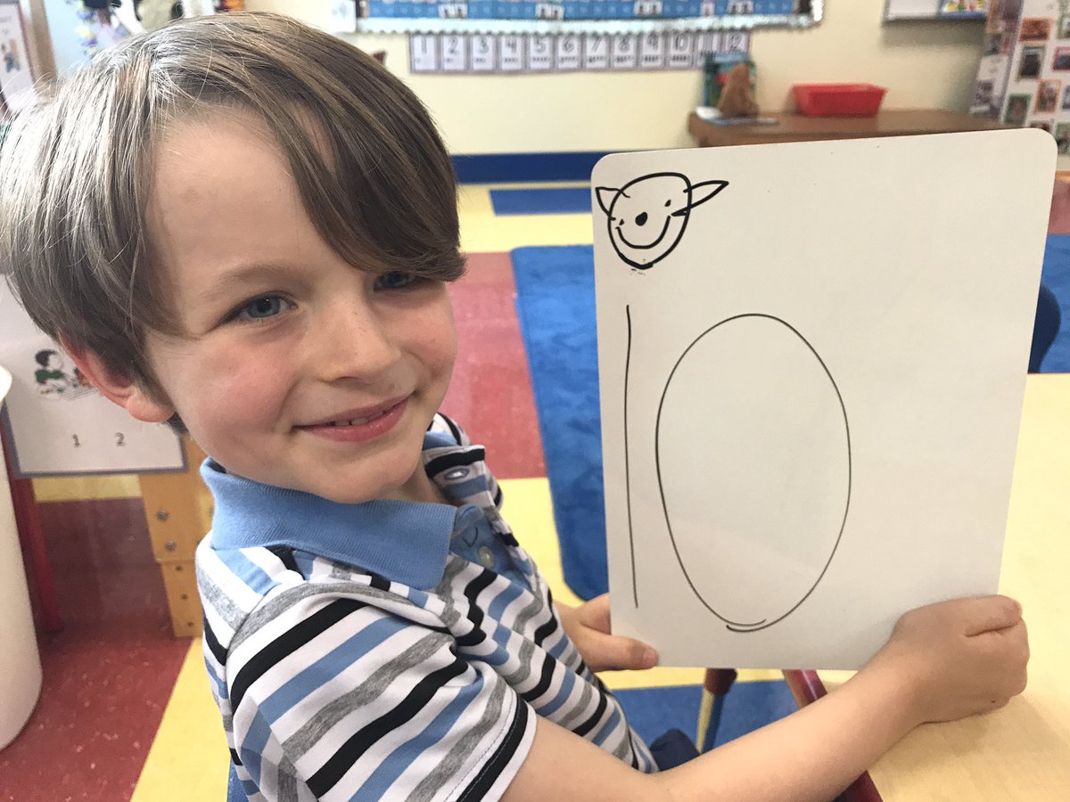 MsAprilsPreK's tweet photo. We love working on writing our numbers in Pre-K. The smiley face helps us remember where to start. All smiles here! #trinitylearns #academicfoundation #buildconfidence @hwtears https://t.co/Ti6IaUfhgI